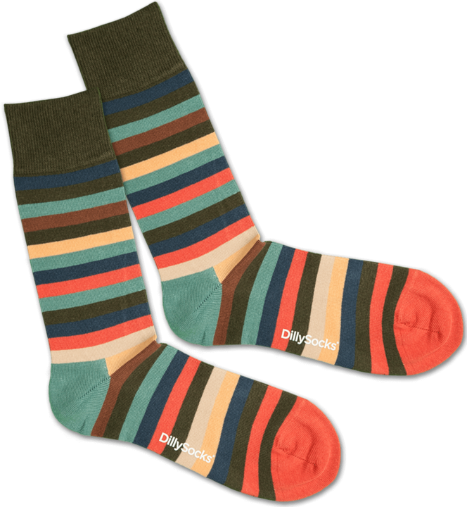 DillySocks Coral Blue (Une unité par pack)