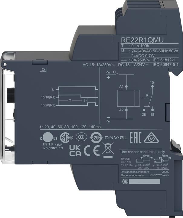 Actual product image Schneider Electric Star delta time relay 24VDC/24-240VAC