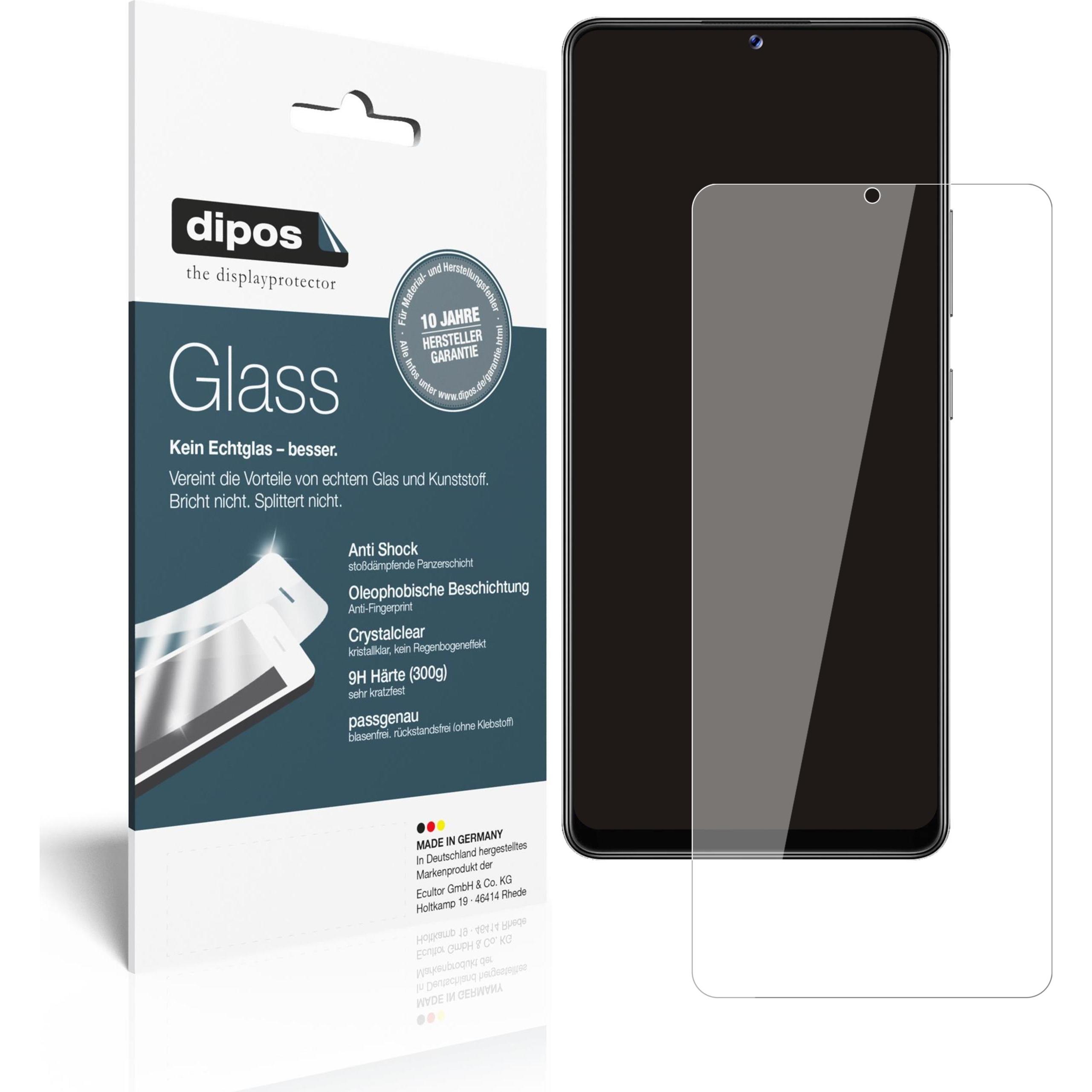 Dipos Displayschutz Anti-Shock (1 Stück, Samsung Galaxy M42 5G), Smartphone Schutzfolie, Transparent