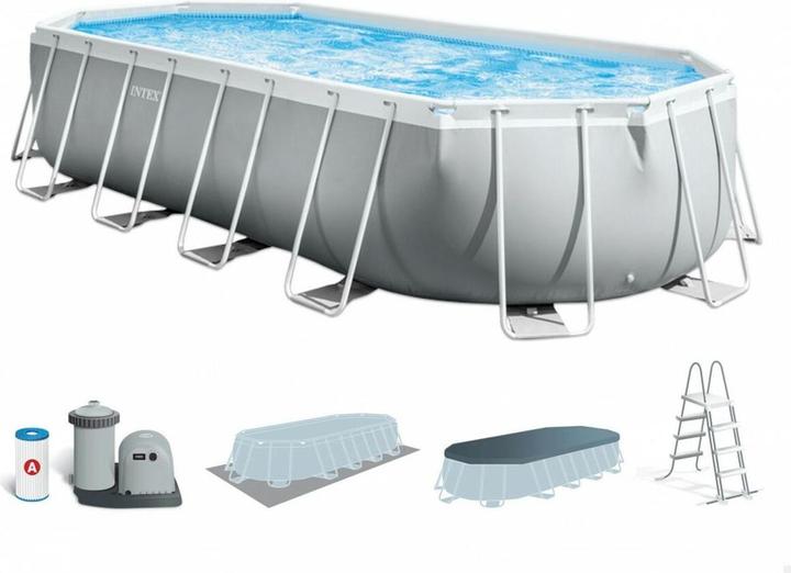 Produktbild Intex Prismenrahmen Oval Pool Set (610 x 122 x 305 cm)