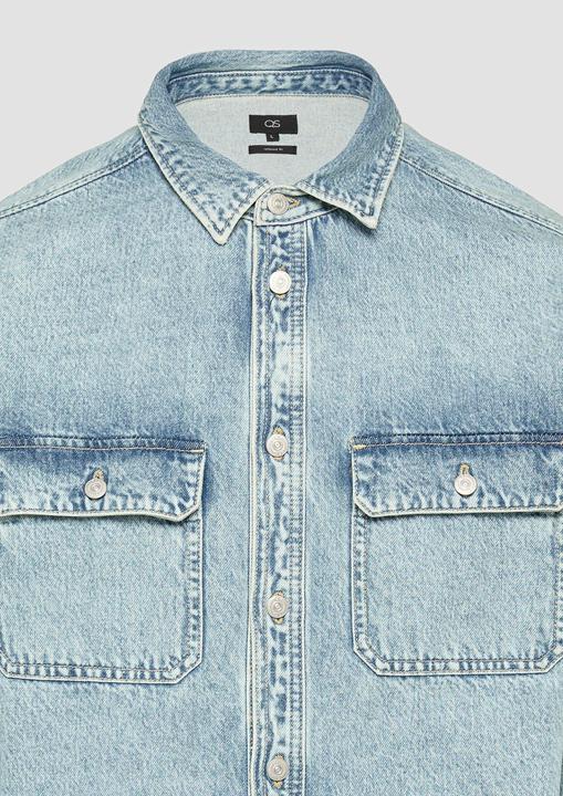 Produktbild S.Oliver Hemd Denim-Overshirt mit aufgesetzten Brusttaschen (XL)