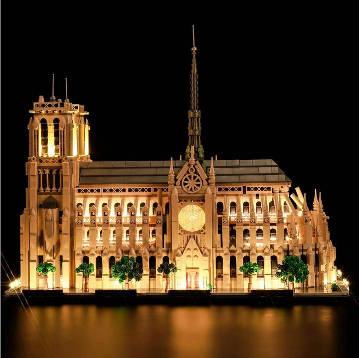 BrickBling LED light set for LEGO Notre-Dame de Paris (21061) incl. remote control