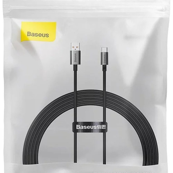 Image du produit Baseus Cable USB do USB-C Superior 100W 2m (black) (2 m, USB 2.0)