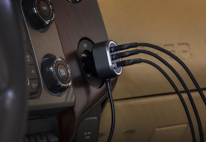 Produktbild Scosche 100W Multi-Port Autoladegerät Charging Hub