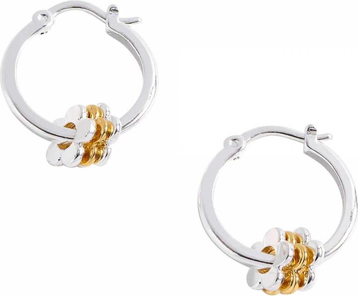 Immagine prodotto Estella Bartlett Orecchini a cerchio multi fiore placcati in argento (Argento 925 placcato)