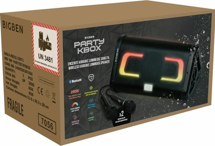 Image du produit Bigben Party Kbox IP Enceinte BT (8 h, Sans source d'énergie externe)