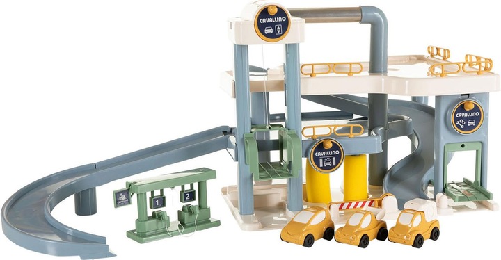 Actual product image Polesie Cavallino Luxusgarage mit Autos in Pastellfarben