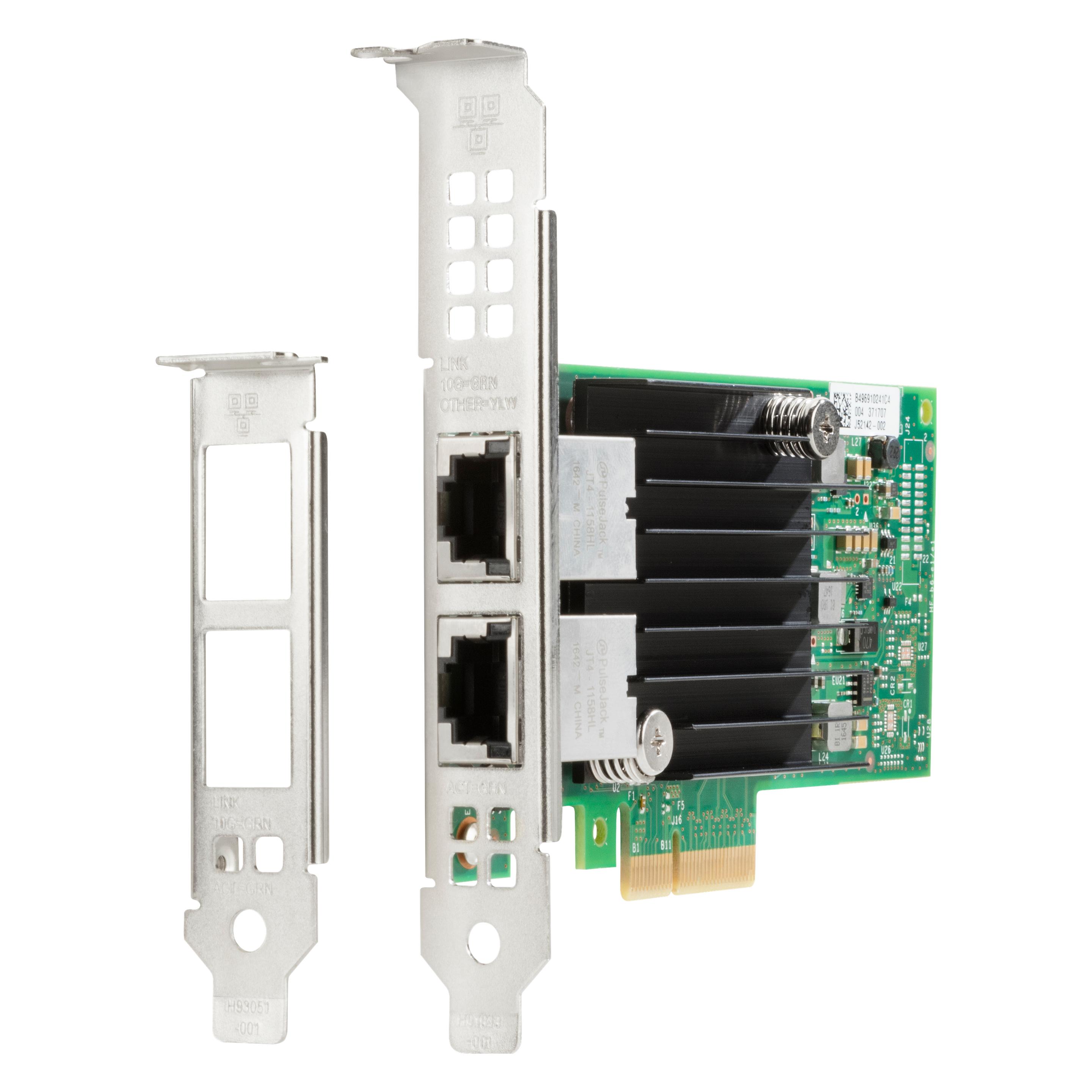 HP Intel X550-T2 (RJ45), Netzwerkkarte, Grün