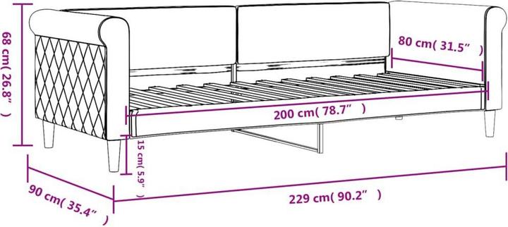 Actual product image vidaXL Tagesbett