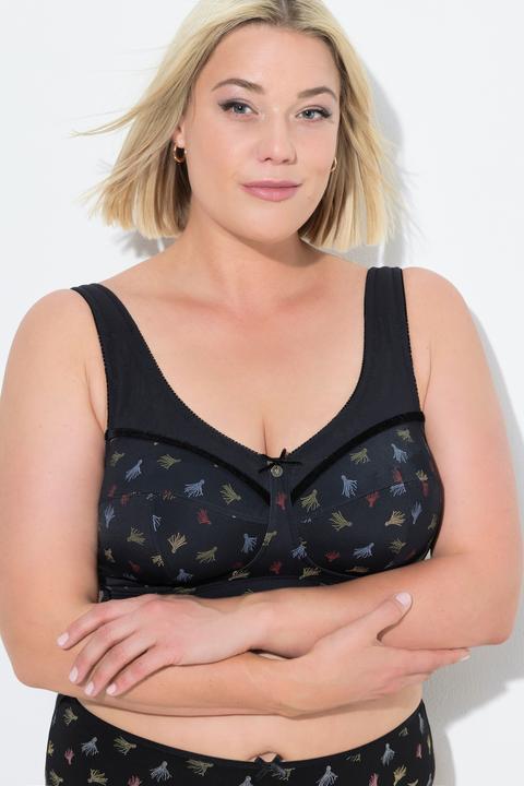 Actual product image Ulla Popken Tassel Print Relief Bra (85 C)