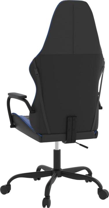 Image du produit vidaXL Gaming-Stuhl Schwarz und Blau Kunstleder,Farbe: Schwarz