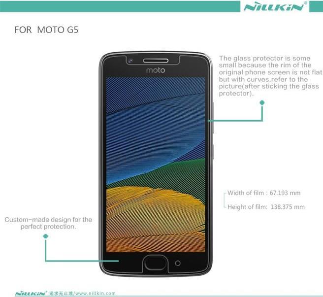 Actual product image Nillkin Super Clear Whole Set Series (1 Piece, Motorola Moto G5)