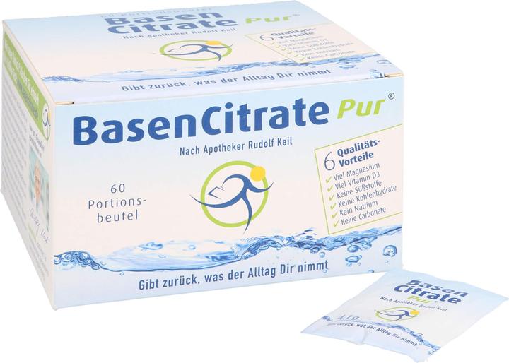 Image du produit Madena BasenCitrate pur d'après le pharmacien Rudolf Keil, sachets-portions, 60 pcs. Sachets (60 pièce(s), Beutel, 4.10 g)