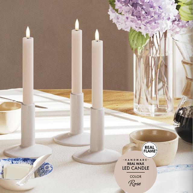 Image du produit Deluxe Homeart Bougies à réchaud LED New Rose Jumbo - 2 pièces (2 x)