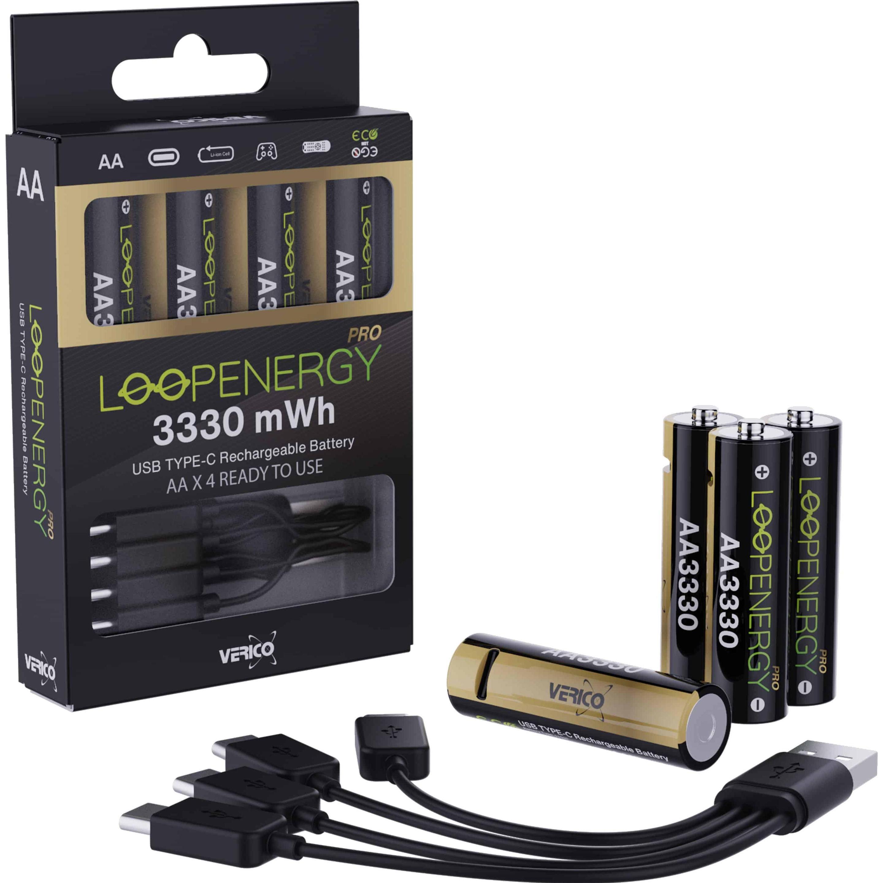 Verico LoopEnergy Pro (4 pz., AA / LR6 / LR06 / Mignon / R6 / R14505, 2220 mAh), Batterie + pile