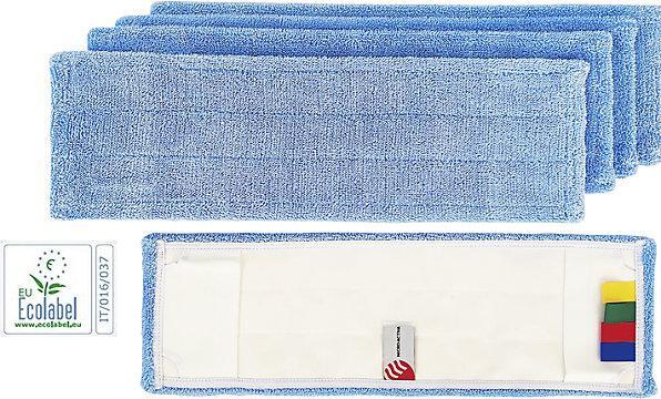 Immagine prodotto Evo Panno in microfibra con marchio ecologico, conf. da 5 pz., blu / bianco. (5 pz.)