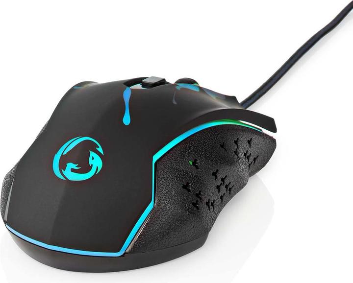 Actual product image Nedis Gaming Mouse | Wired | 1200 / 1800 / 2400 / 3600 dpi | Adjustable DPI | Number of buttons: 6 (Cable)