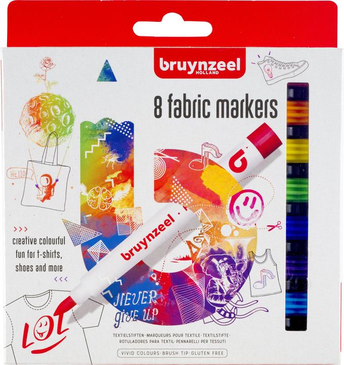 Produktbild Bruynzeel Textilmarker (8x)