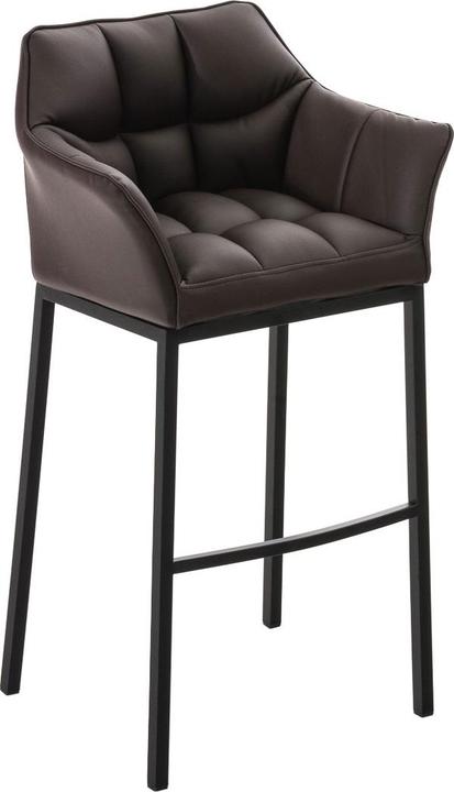 Actual product image CLP Bar stool Damaso B with 4-leg frame, brown