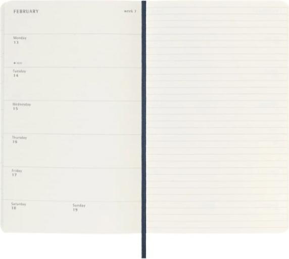 Produktbild Moleskine Wochenkalender (A5, Large 13x21, 1 Woche / 1 Seite)