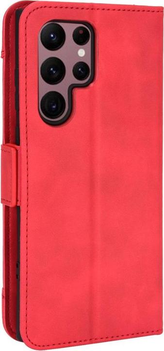 Produktbild Cover-Discount Galaxy S22 Ultra - Etui mit vielen Kartenfächer rot (Samsung Galaxy S22 Ultra)