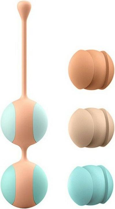 Actual product image Liebe Kewos" Peach/Mint, Kegel Workout System, ball set of four love balls