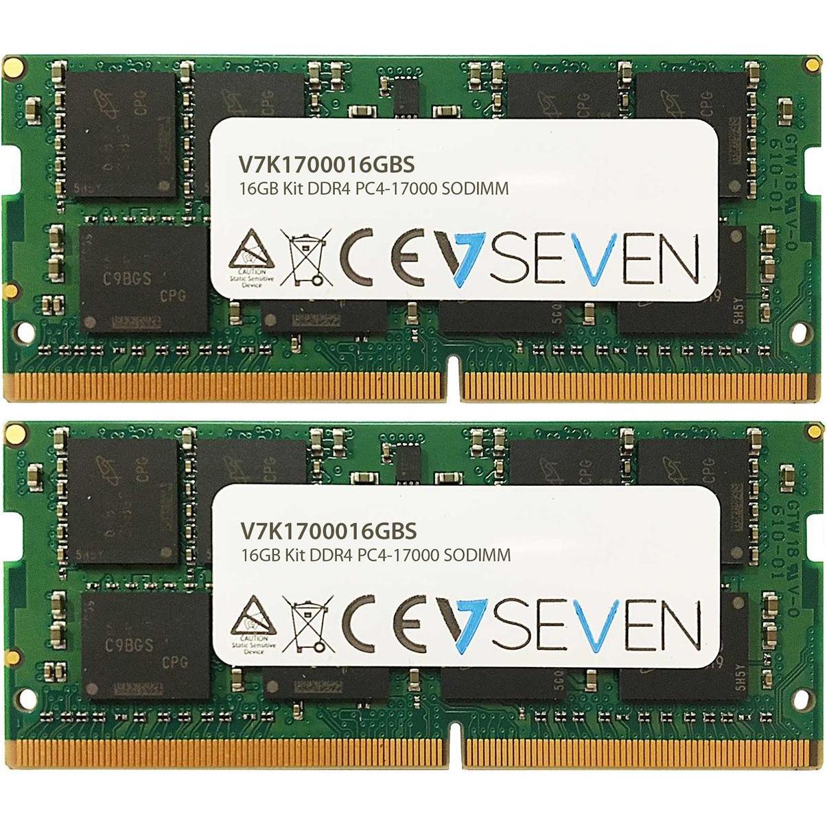 Thumbnail - V7 4GB DDR4 2133MHZ CL15 (1 x 4GB, 2133 MHz, DDR4-RAM, SO-DIMM), RAM, Grün