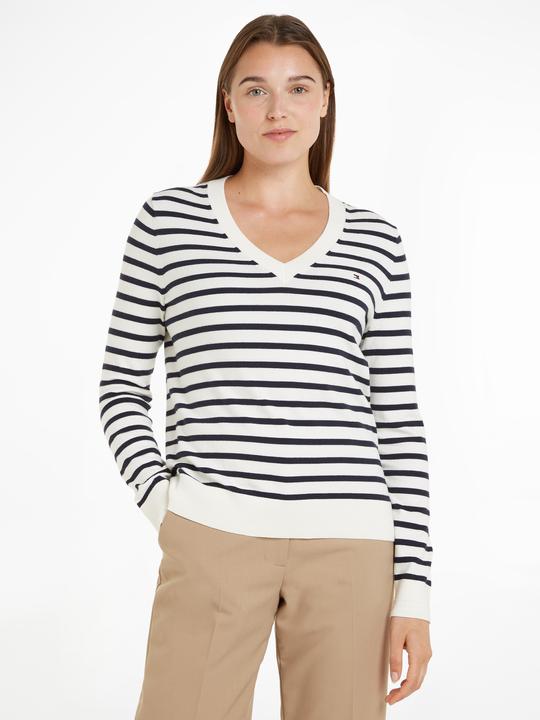 Produktbild Tommy Hilfiger Co Jersey Stitch V-Nk Sweater (3XL)