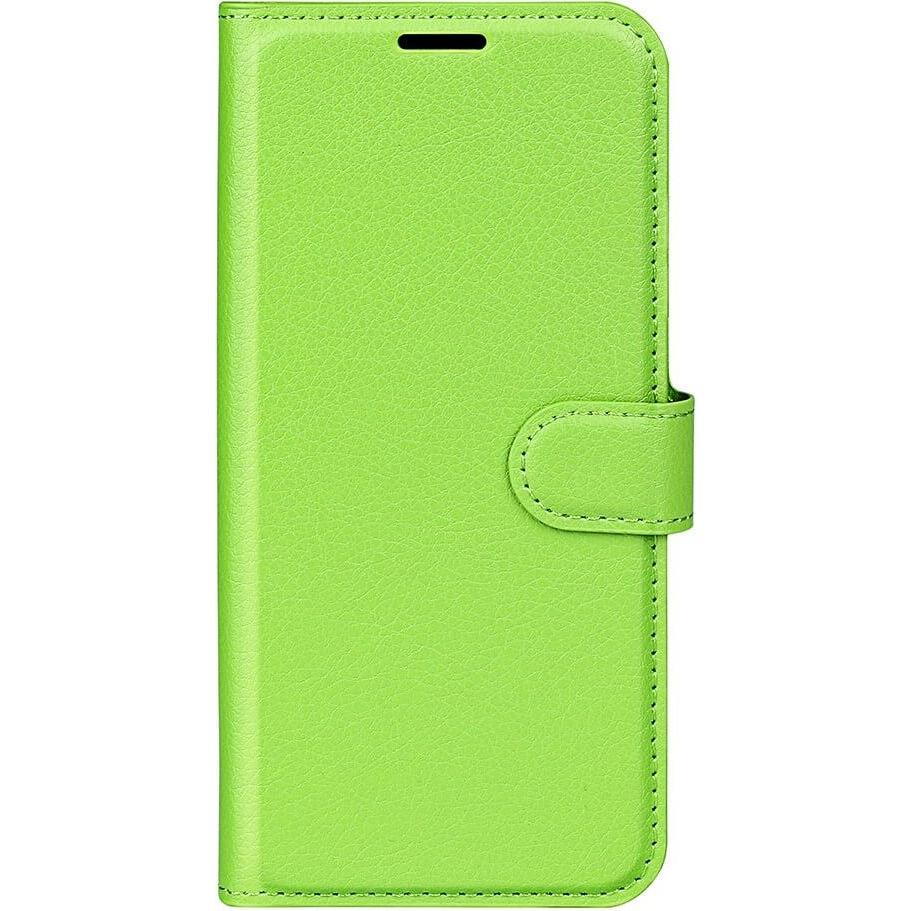 Thumbnail - Cover-Discount iPhone 14 Pro Max - Leder Etui Hülle grün (Apple iPhone 14 Pro Max), Smartphone Hülle, Grün