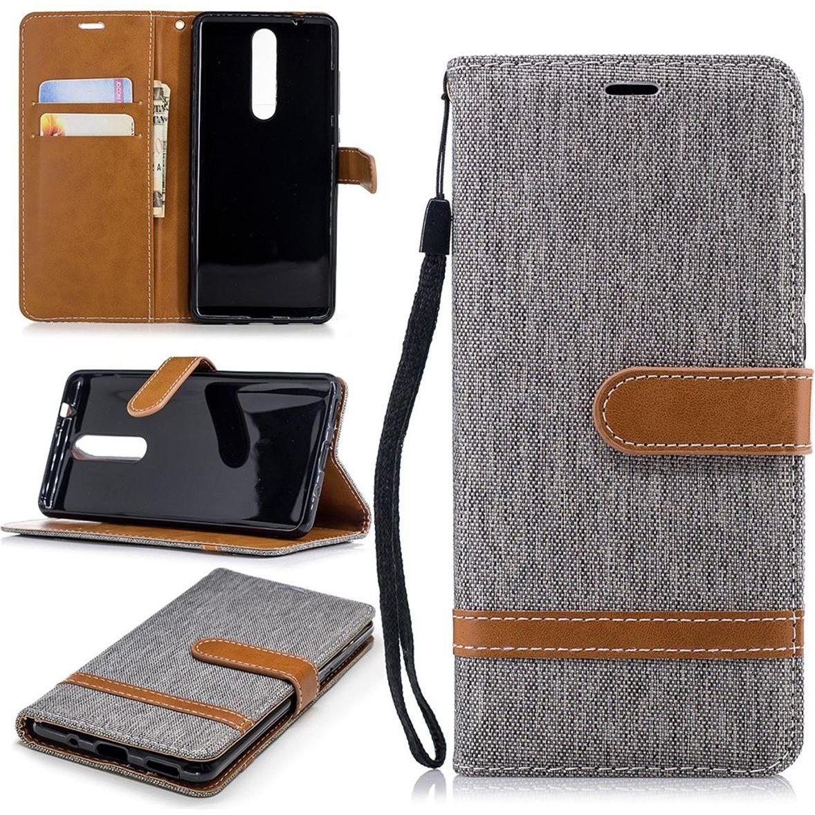 Thumbnail - König Design Hülle Handy Schutz für Nokia 5.1 Case Cover Tasche Wallet Etui Handyhülle Bumper (Nokia 5.1), Smartphone Hü...