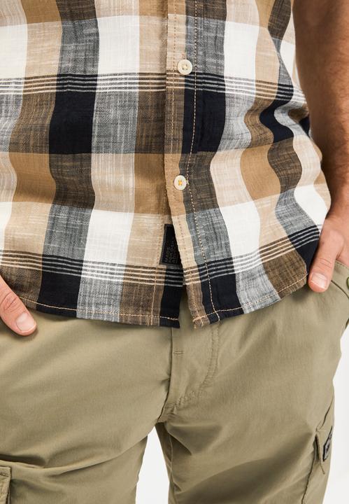 Actual product image Camel Active Kariertes Kurzarmhemd aus reiner Baumwolle (XXL)