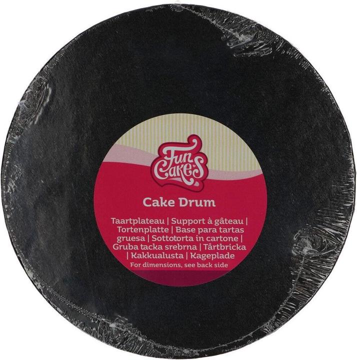 Actual product image FunCakes Tray round black 20cm