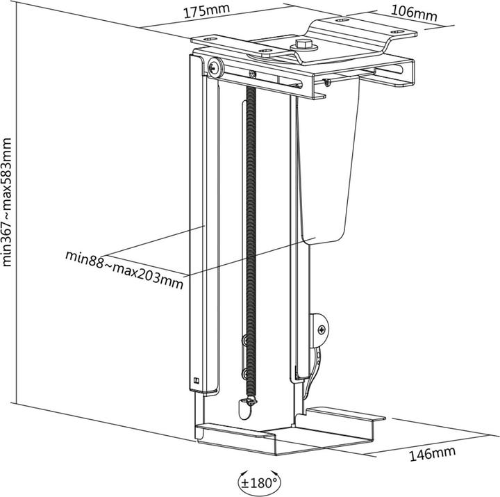 Produktbild Digitus Tischhalterung