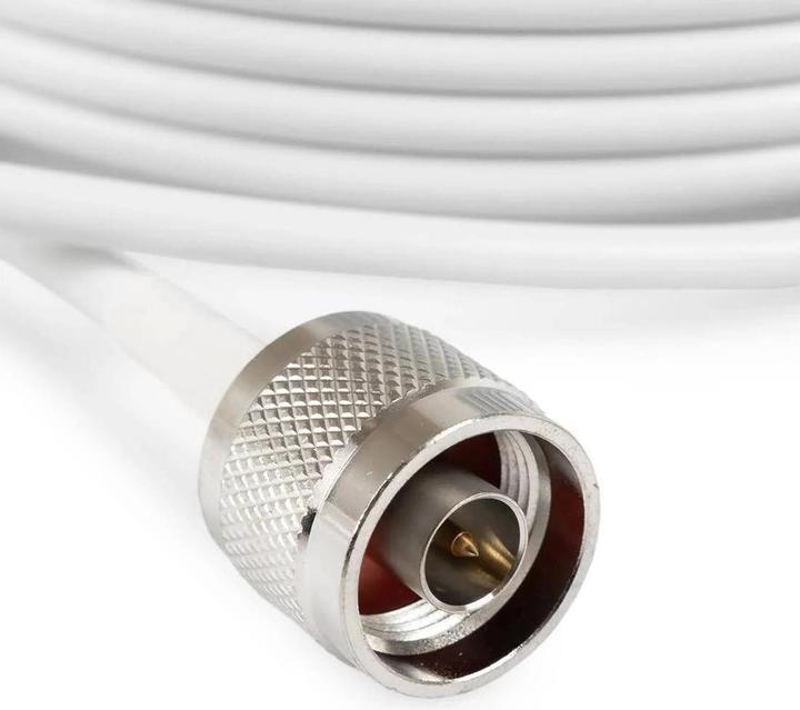 Image du produit Poynting Accessoires d'antenne - Câble - A-CAB-149 - 8m HDF195 - N (M) à SMA (M) - white - Nickel besc