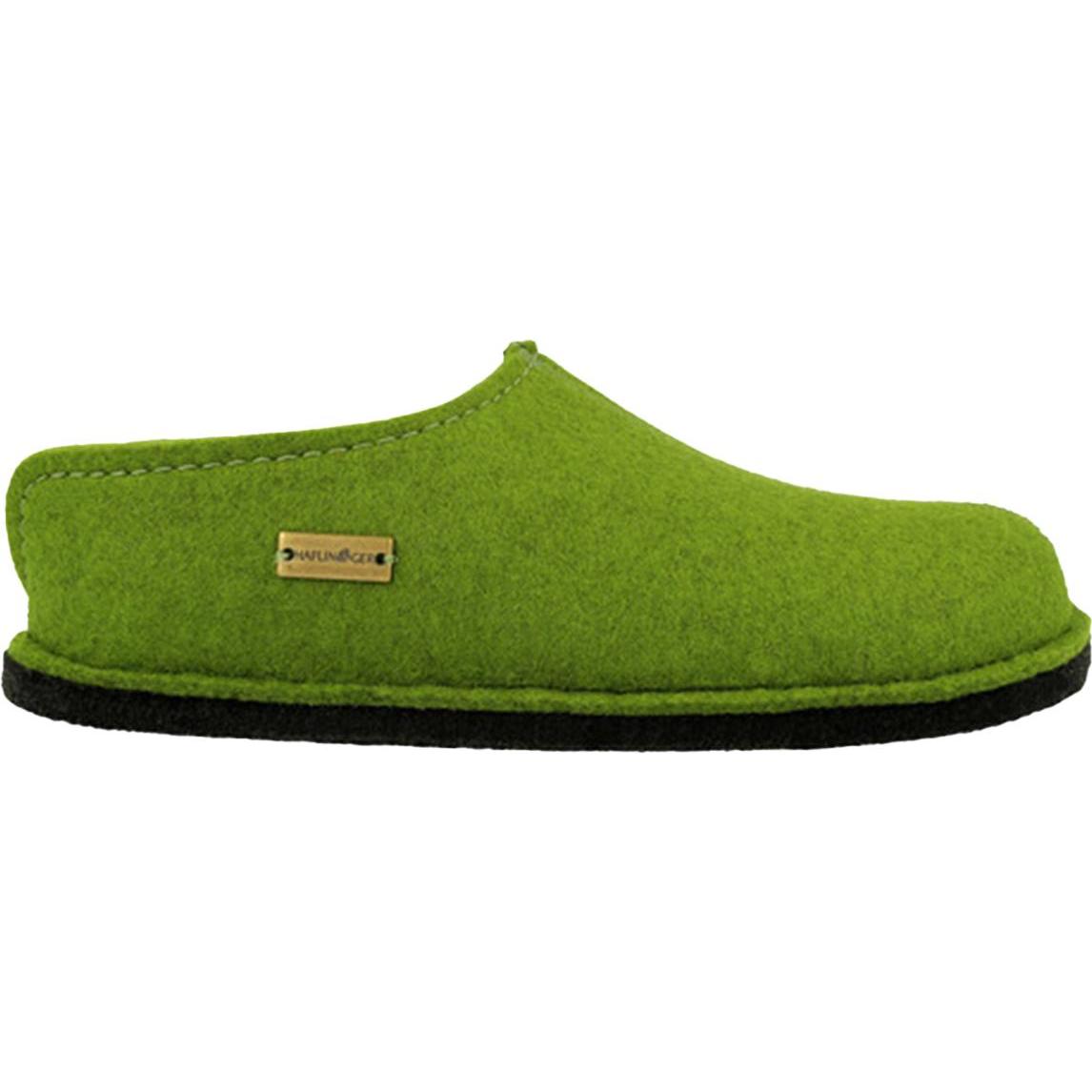 Thumbnail - Haflinger, Damen, Hausschuhe, Smily, Grün, (46)