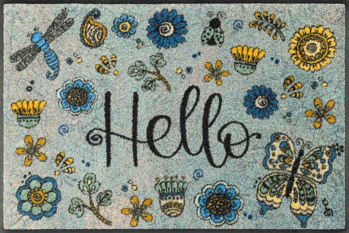 Immagine prodotto Wash + Dry Fussmatte "Hello flowers" (50 x 75 cm)