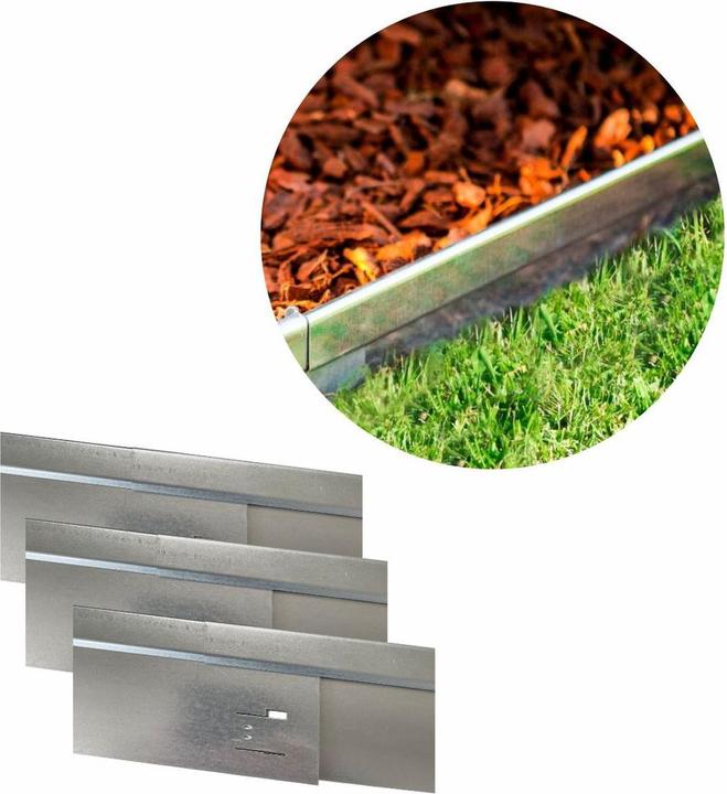 Actual product image Green Split Set of 5 lawn edging Exclusive 14.8cm x 5.7m (570 cm)
