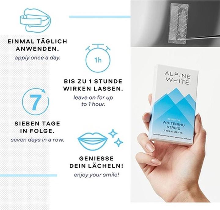 Produktbild Alpine White Whitening Sensitive (7 ml, Bleaching Strips)