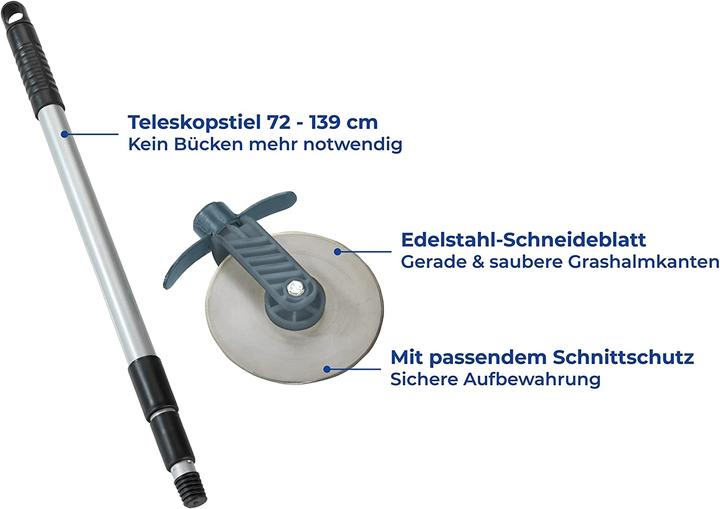 Actual product image Wenko Lawn edge roller 72.0 - 139.0 cm (Weed whacker, Garden machinery tools)