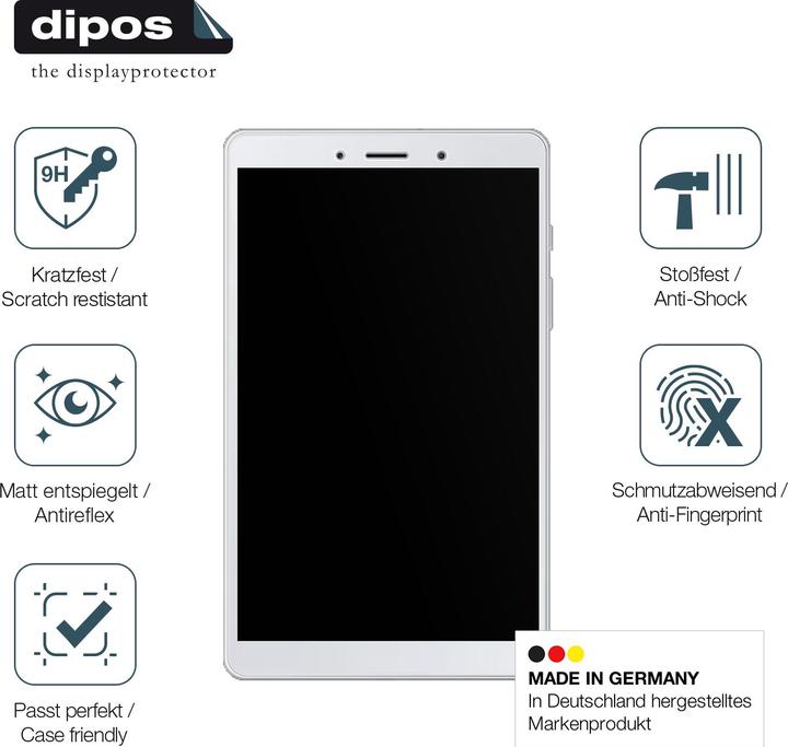Actual product image Dipos Anti-Shock Screen Protector Matte (Samsung Galaxy Tab A8)