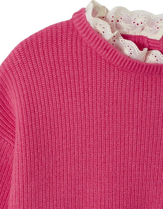 Image du produit Vertbaudet Mädchen Pullover mit Volantkragen, Capsule Collection MAMA, TOCHTER & BABY Oeko-Tex (158)