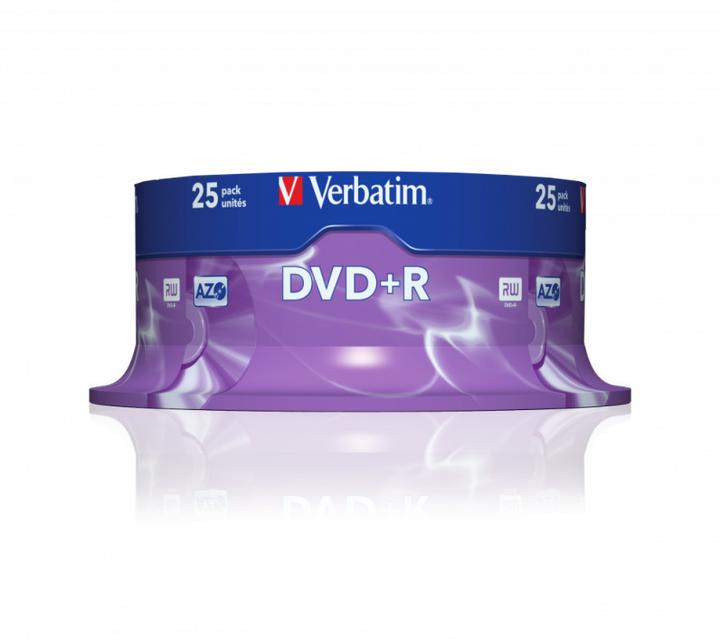 Produktbild Verbatim DVD+R, 4.7GB, 16x Spindel (25 x)