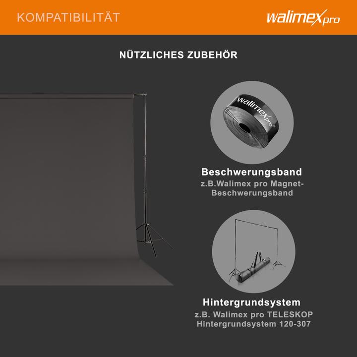 Produktbild Walimex pro Hintergrundkarton 2,72x10m, carbon grey (272 cm)