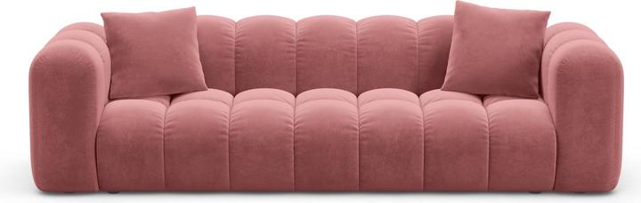 Maison Heritage Velvet Sofa With Bed Function And Box, "Arden", 3 Seats, Flamingo, 253x102x70 Made in Europe (3-seater)