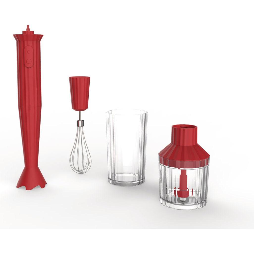 Alessi Plissé Handmixer, Handmixer, Rot