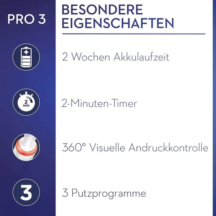 Produktbild Oral-B Pro 3 3000 Cross Action (Oszillierende Zahnbürste)