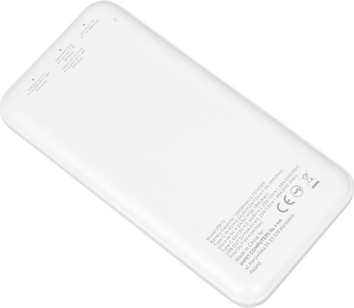 Produktbild iBox Power Bank PB10 10000mAh (10000 mAh, 20 W, 37 Wh)