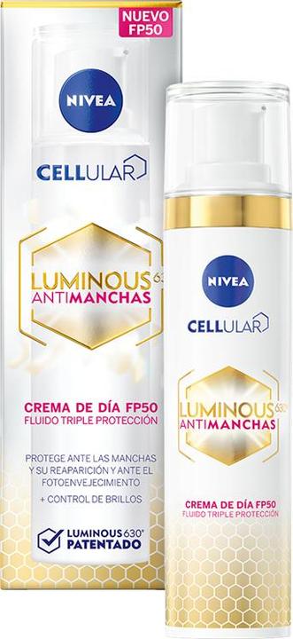 Image du produit NIVEA Luminous 630o Antimanchas Crema Día SPF50 (40 ml) (Lingettes nettoyantes pour le visage, 40 ml)