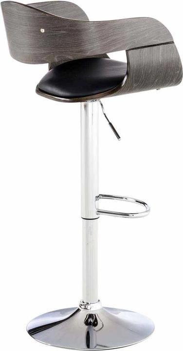 Actual product image CLP Kingston bar stool, black/grey