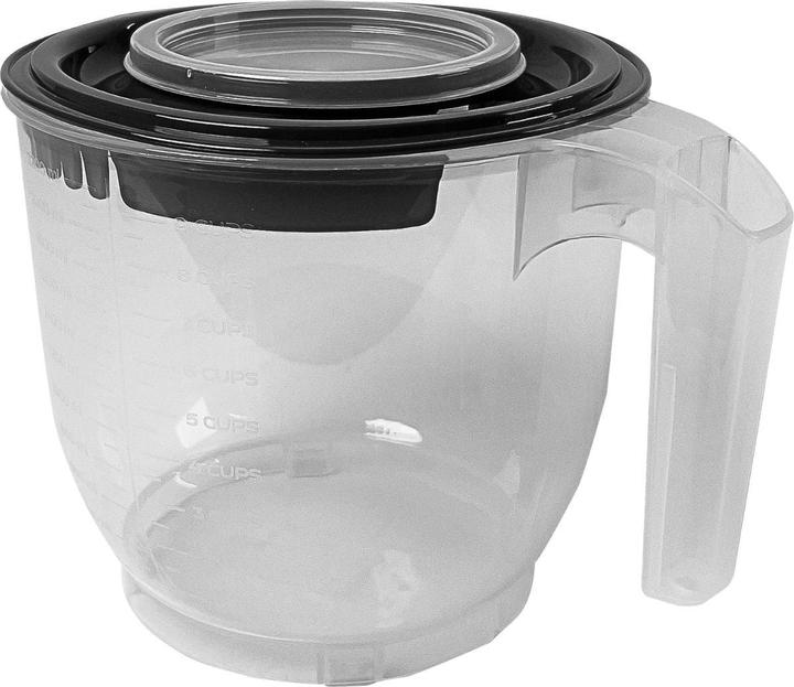 Produktbild B-Home Messbecher mit Rühr-Deckel Rührbecher Messbehälter Messkanne (2200 ml)